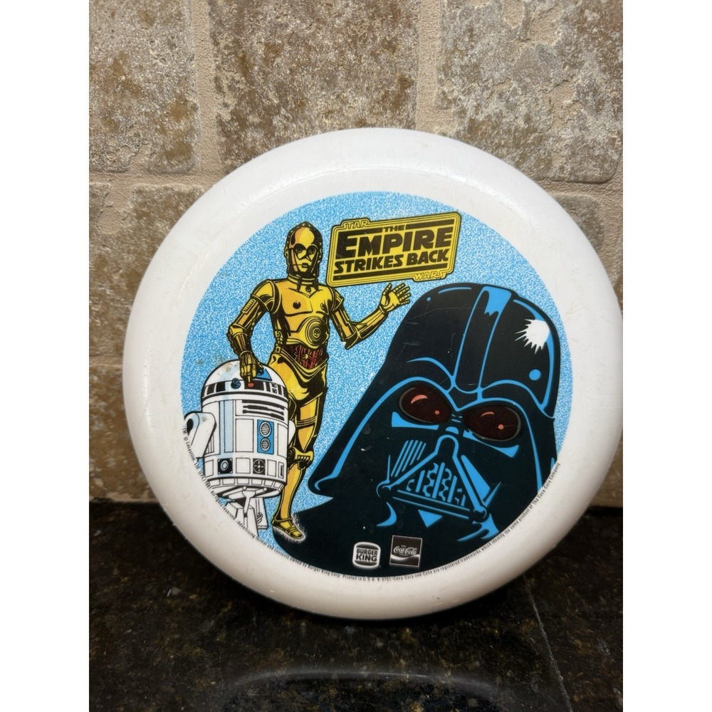 Vintage 1981 Star Wars The Empire Strikes Back Frisbee Burger King Coca-Cola